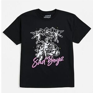 1297 New SAD BOYZ Angels Black T-Shirt Sz Large